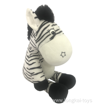 Plush Zebra With Rattle